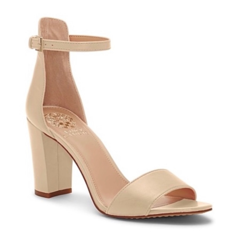 Vince Camuto Corlina Ankle Strap Sandals, 7, Nude